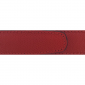 Ceinture cuir grainé rouge 30 mm - Porto-fino argent