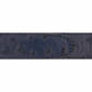 Ceinture cuir façon autruche bleu marine 30 mm - Porto-fino argent