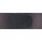 Ceinture cuir ceinturon noir 40 mm - Porto-fino argent