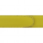 Ceinture cuir grainé jaune citron 30 mm - Porto-fino argent
